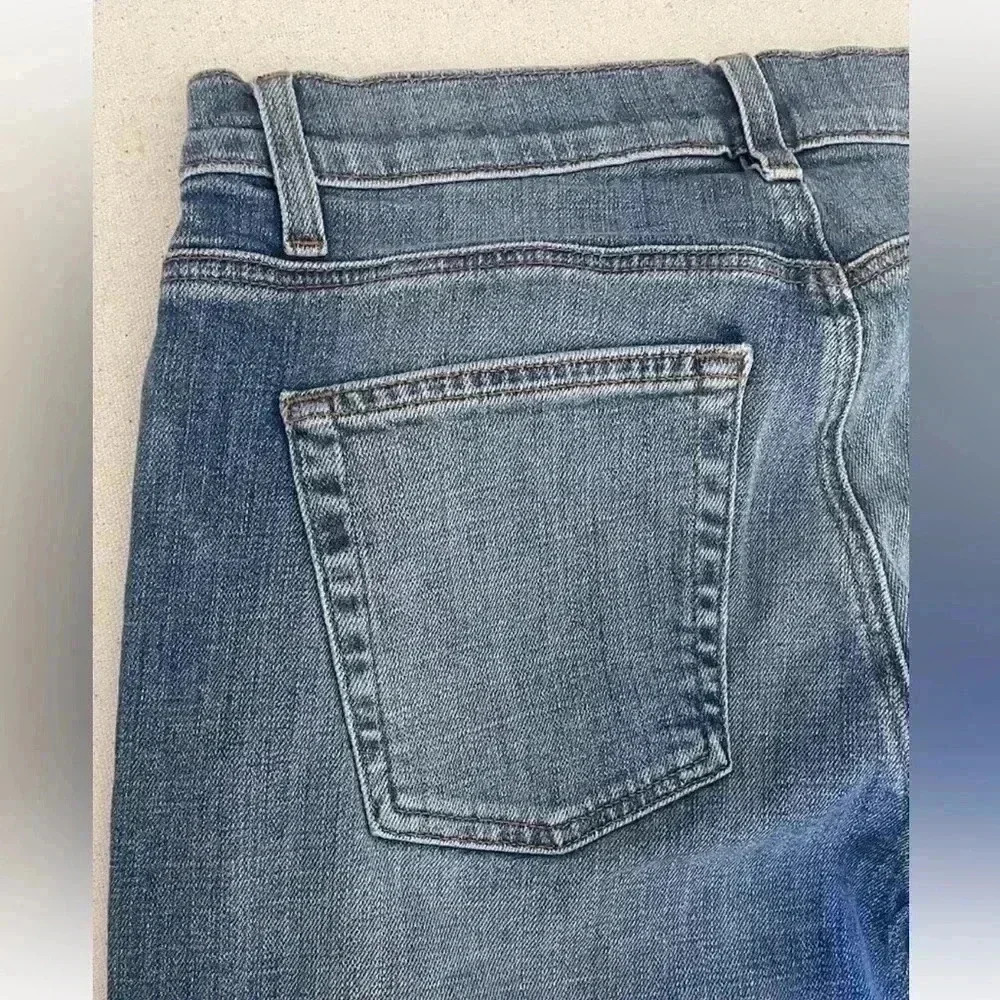 Eileen Fisher Womens Size 4 Straight Leg Stretch Denim Blue Ankle Jeans 28x28 - Picture 5 of 11